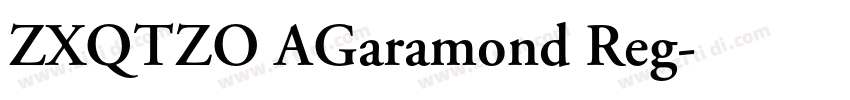 ZXQTZO AGaramond Reg字体转换